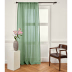 Sheer Curtains Aspen Green 52 x 63 Inch