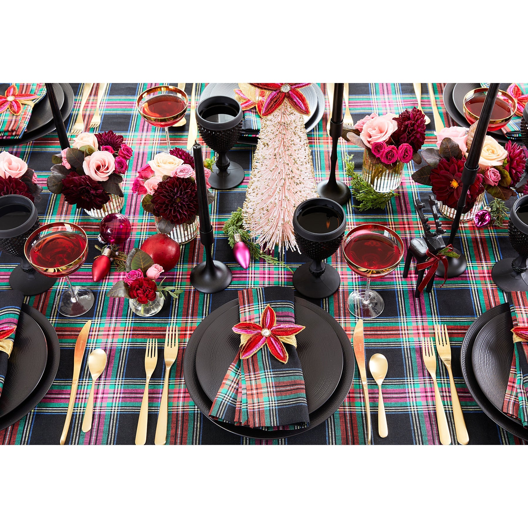 Jewel Plaid Tablecloth