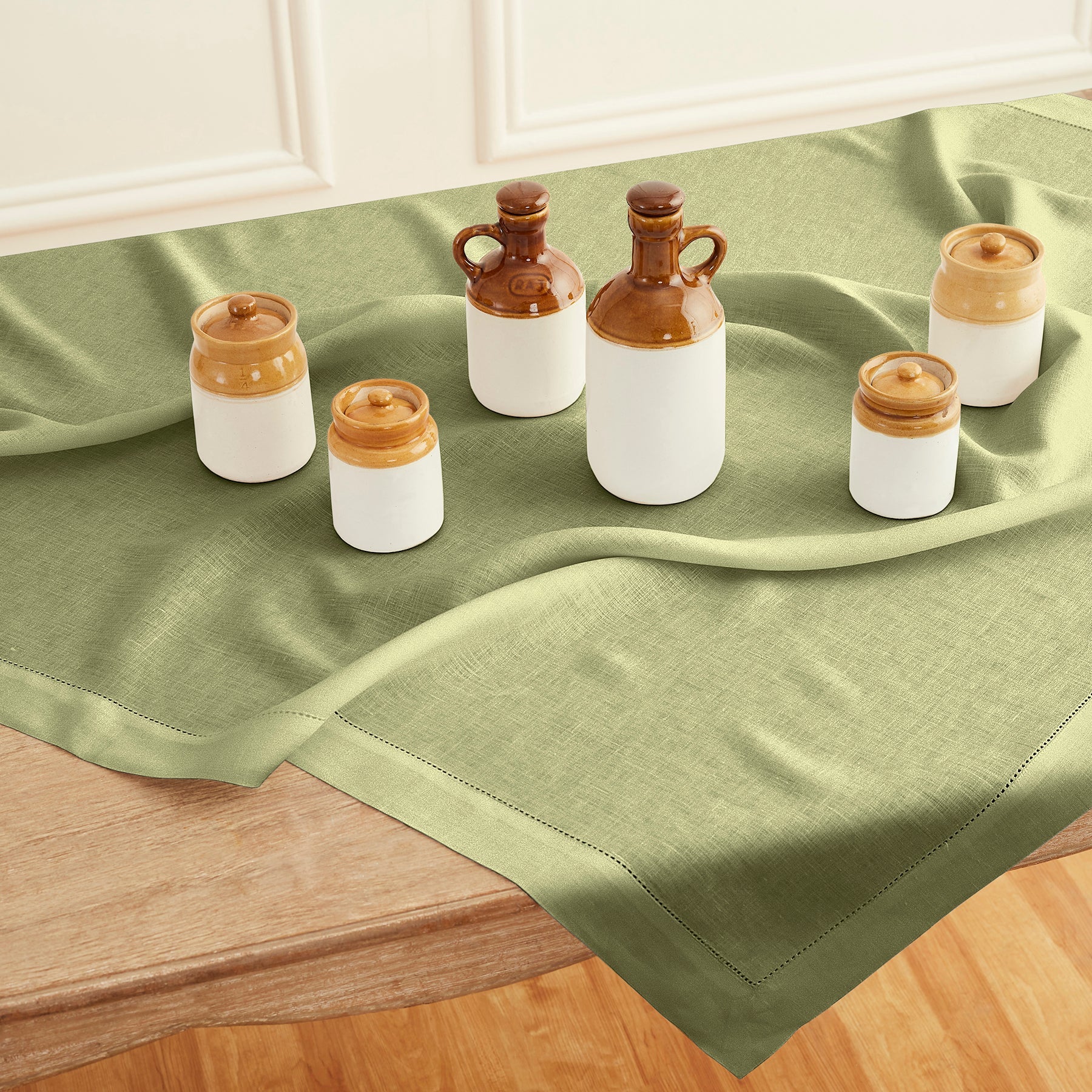 Classic Hemstitch Table Throw