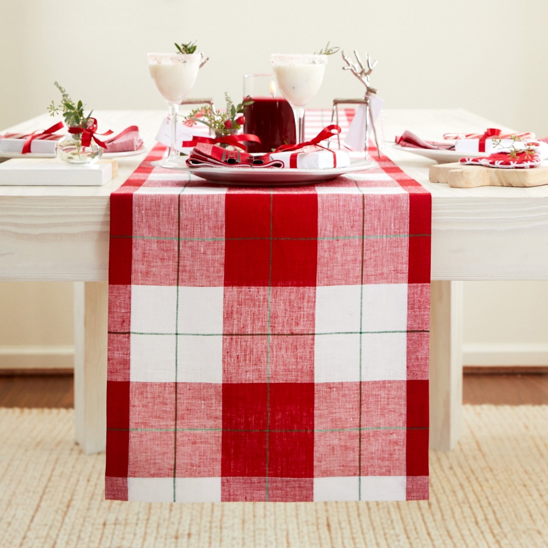 Very Merry Plaid Table Runner