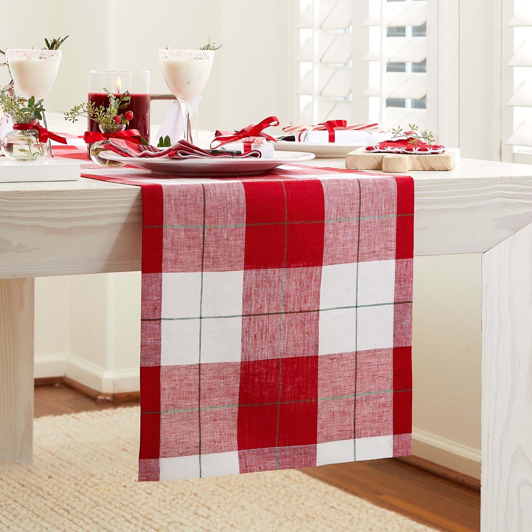 Very Merry Plaid Table Runner