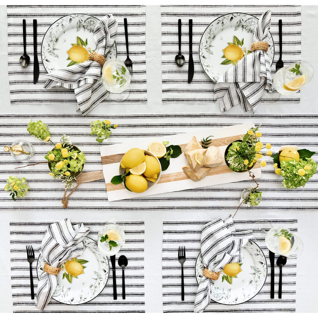 Capri Ticking Stripe Table Runner