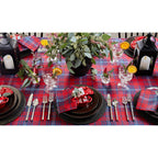 Red Tartan Plaid Table Throw