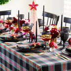 Jewel Plaid Table Throw