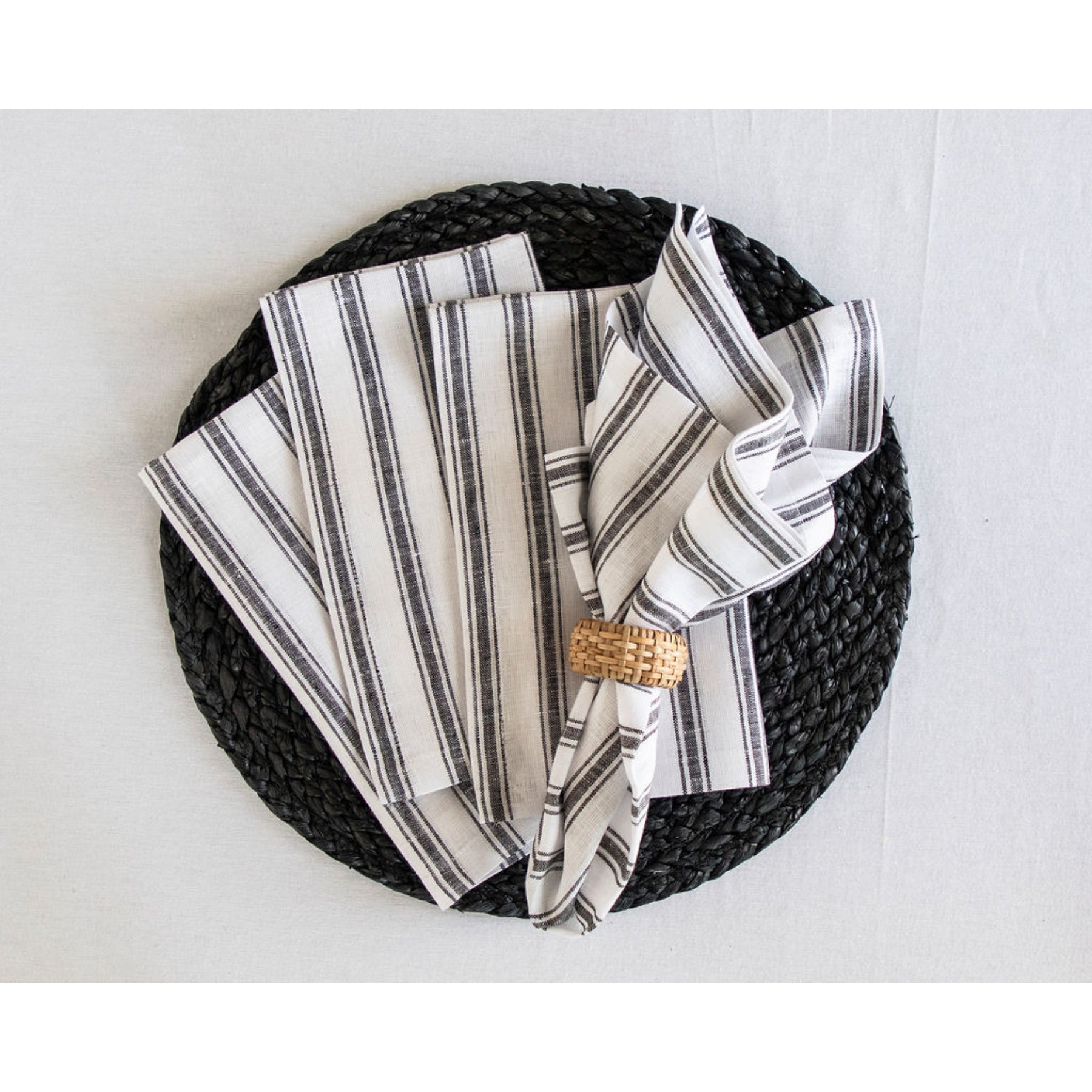 Capri Ticking Stripe Napkins