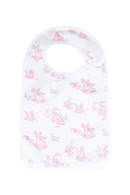 Pink Toile Baby Feeding Bib