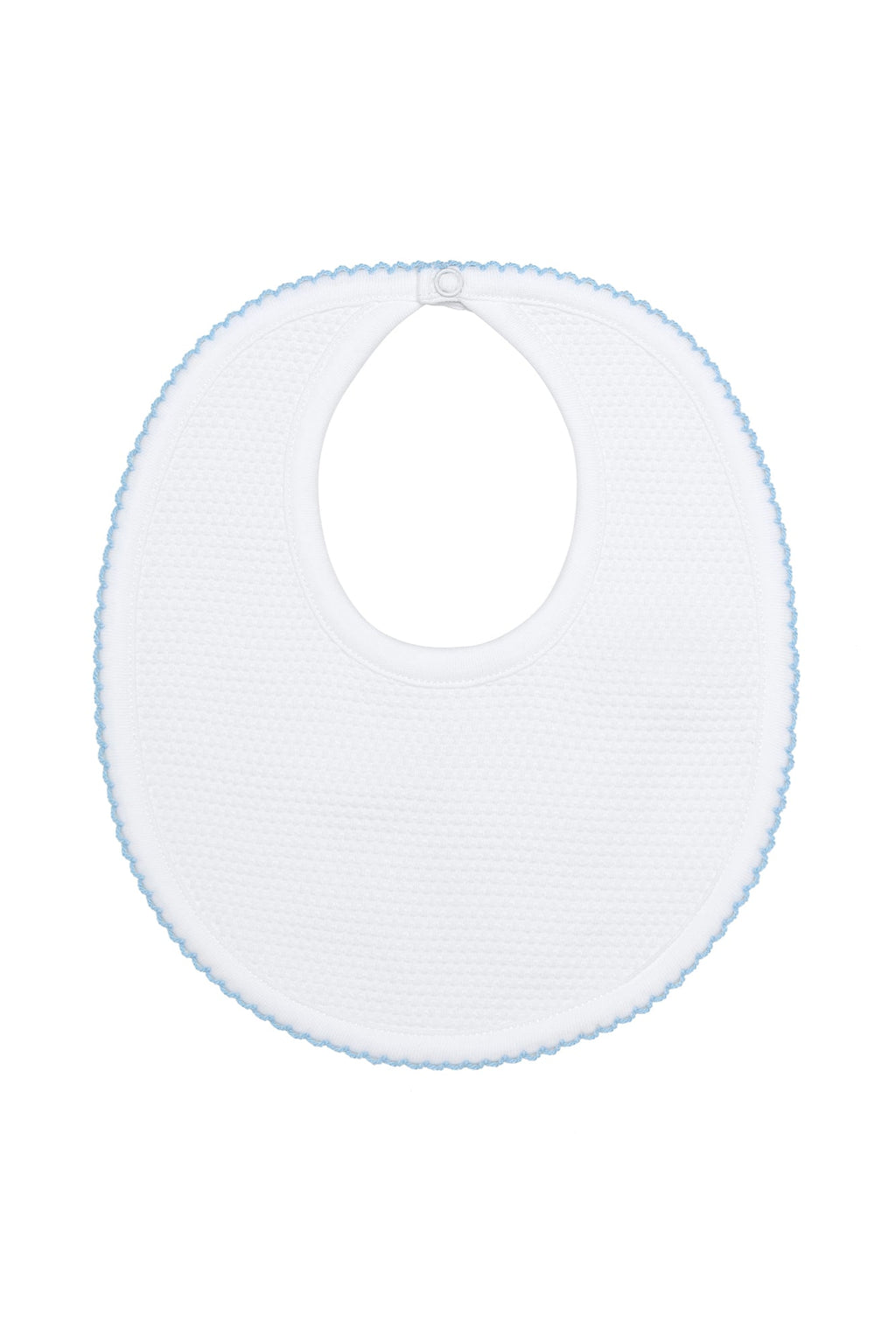 White Bubble Baby Bib Blue PT One Size