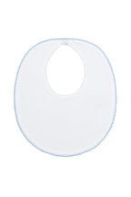 White Bubble Baby Bib Blue PT One Size