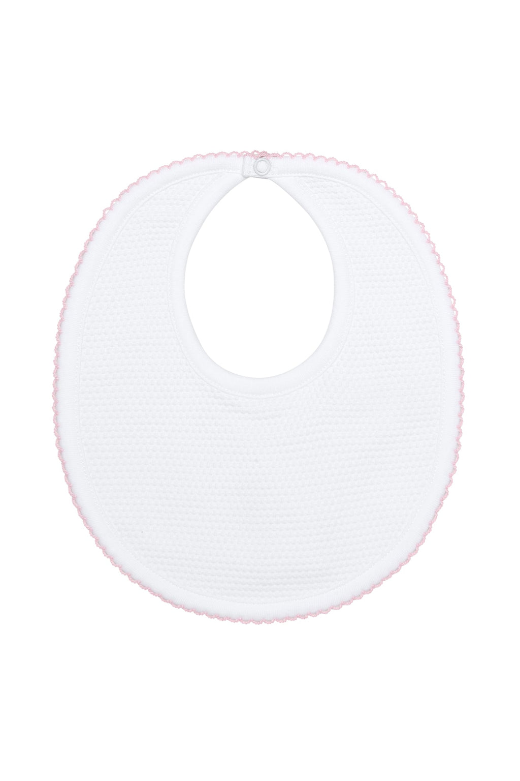 White Bubble Baby Bib Pink PT One Size