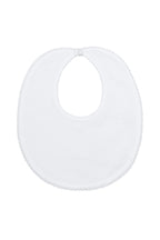White Bubble Baby Bib White PT One Size