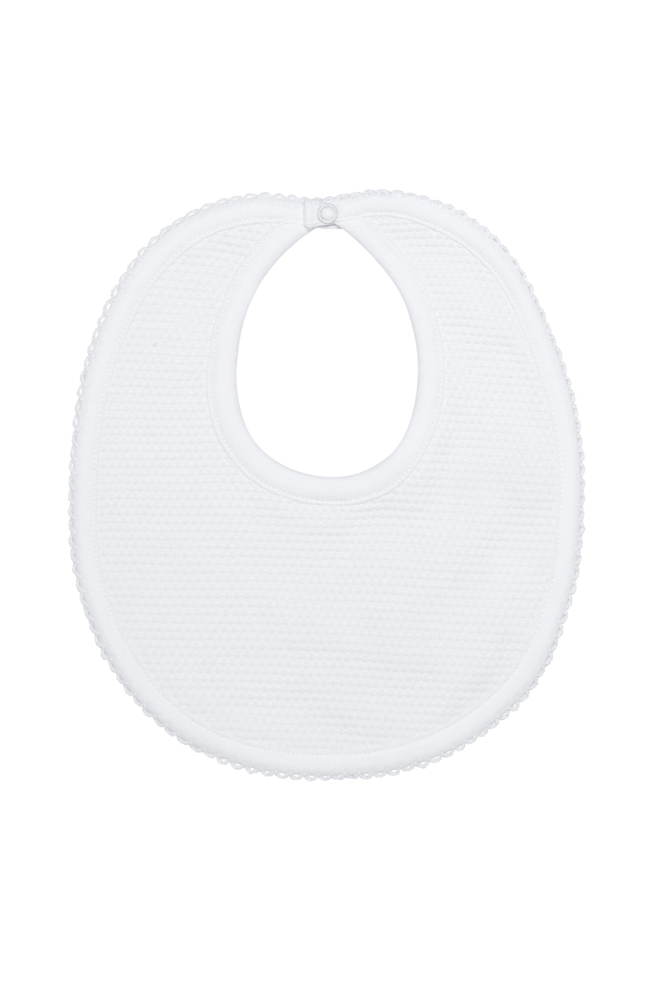 White Bubble Baby Bib White PT One Size