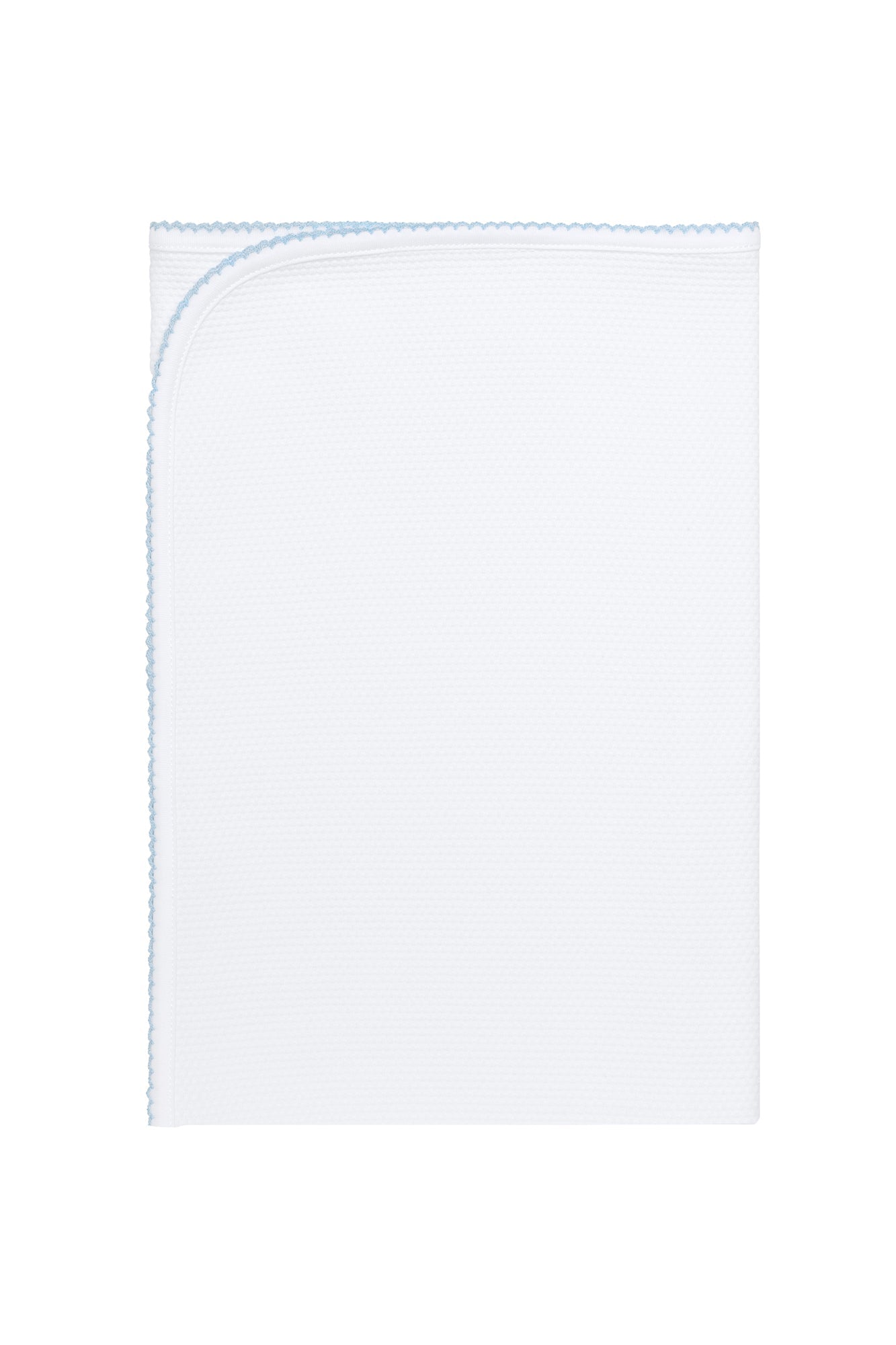 White Bubble Baby Blanket Blue PT One Size