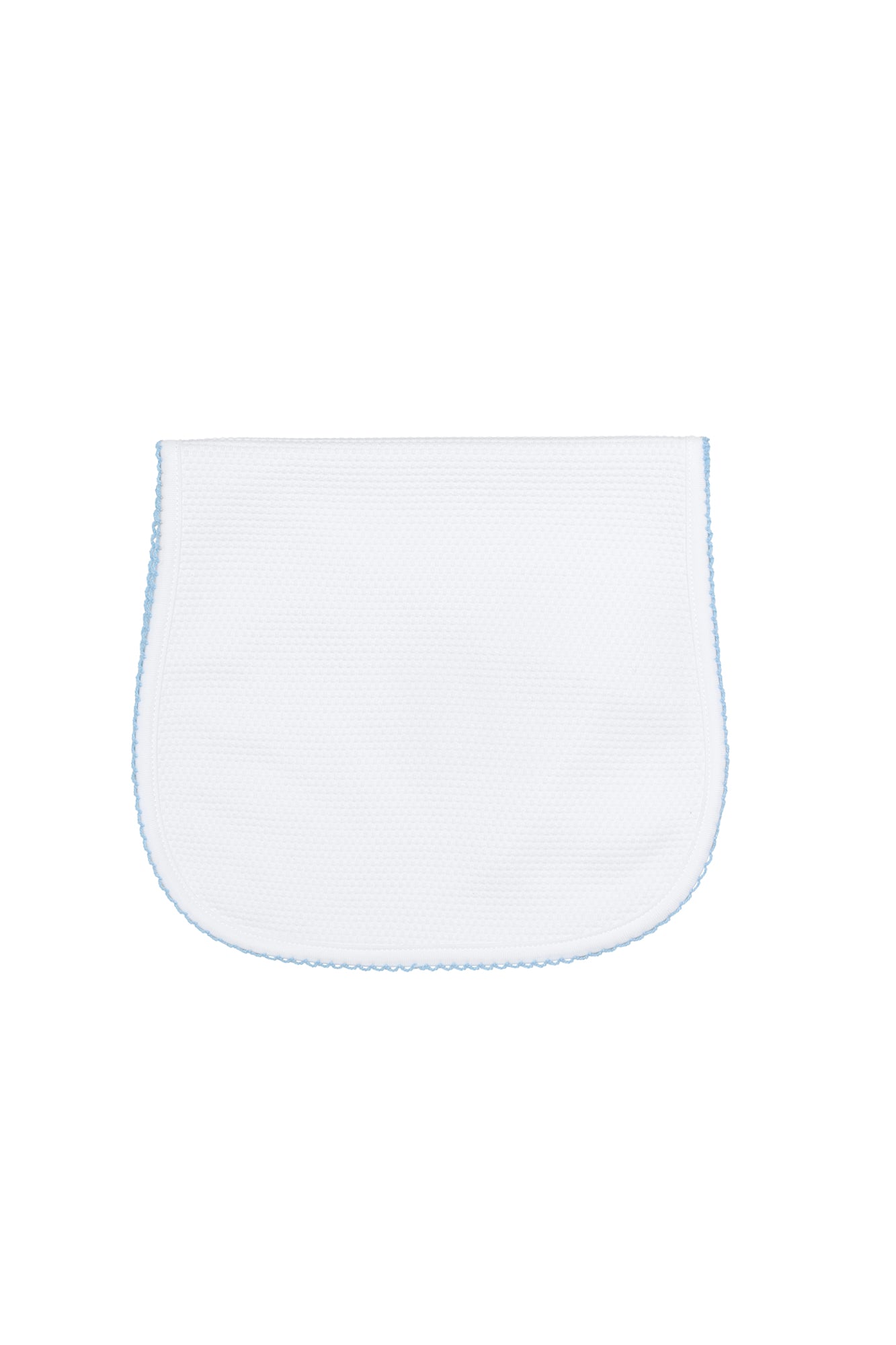 White Bubble Baby Burp Cloth Blue PT One Size