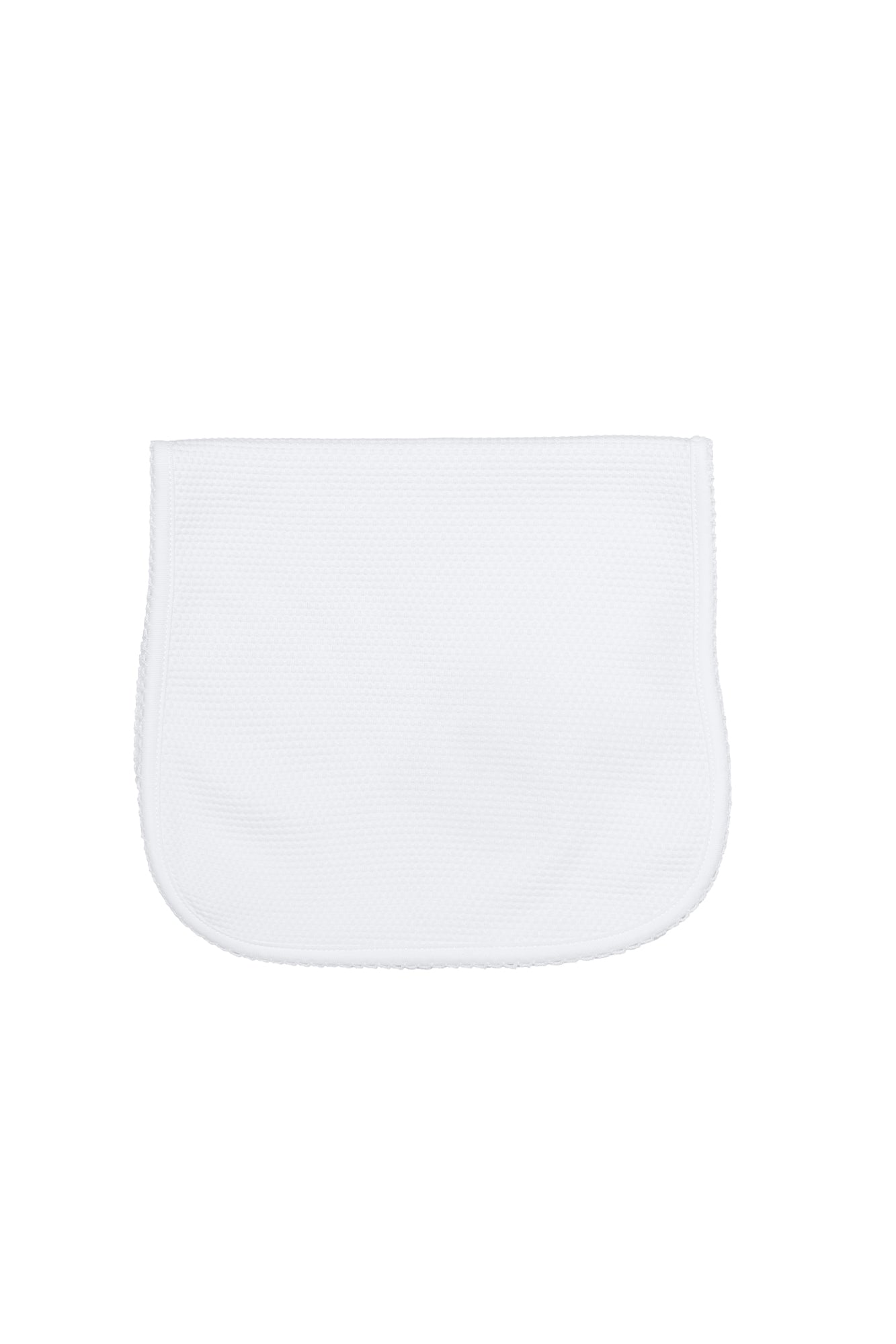 White Bubble Baby Burp Cloth White PT One Size