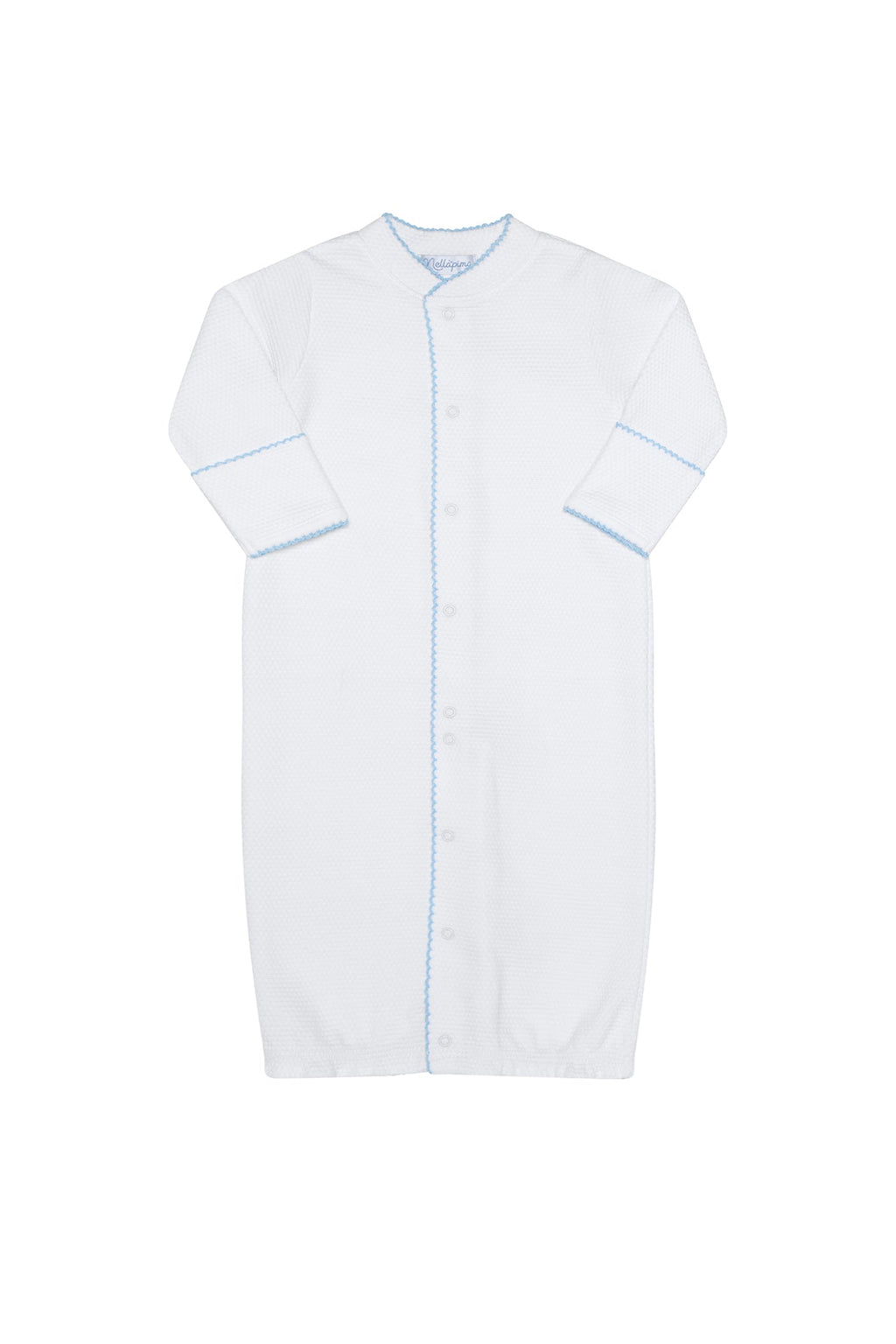 White Bubble Baby Converter Gown Blue PT