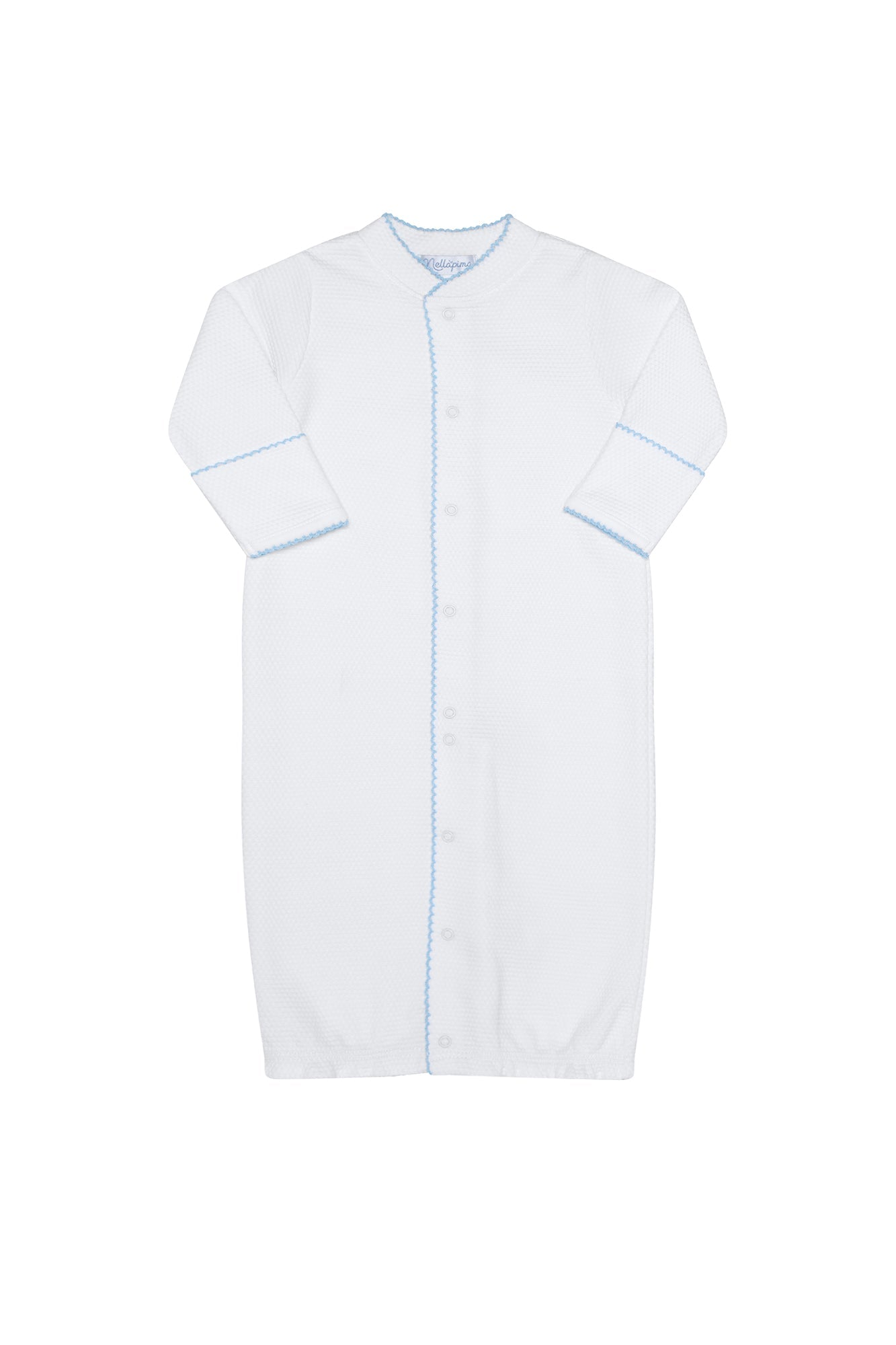 White Bubble Baby Converter Gown Blue PT