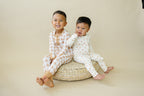 Golden Gingham 2pc Henley Bamboo Pajamas - Sizes Newborn & Up!