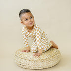 Golden Coast Check 2pc Bamboo Pajamas
