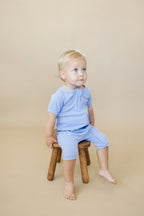 Solid Ribbed Bamboo Shorty Romper - more colors