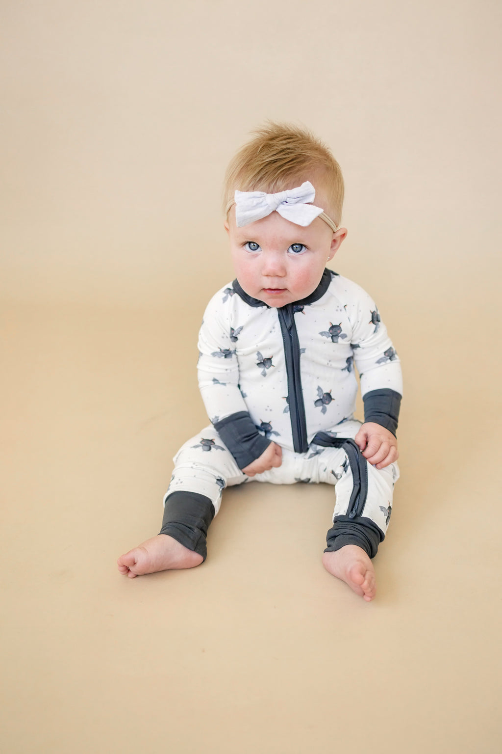 Batty for Bedtime Bamboo Zippy Romper *Newborn only