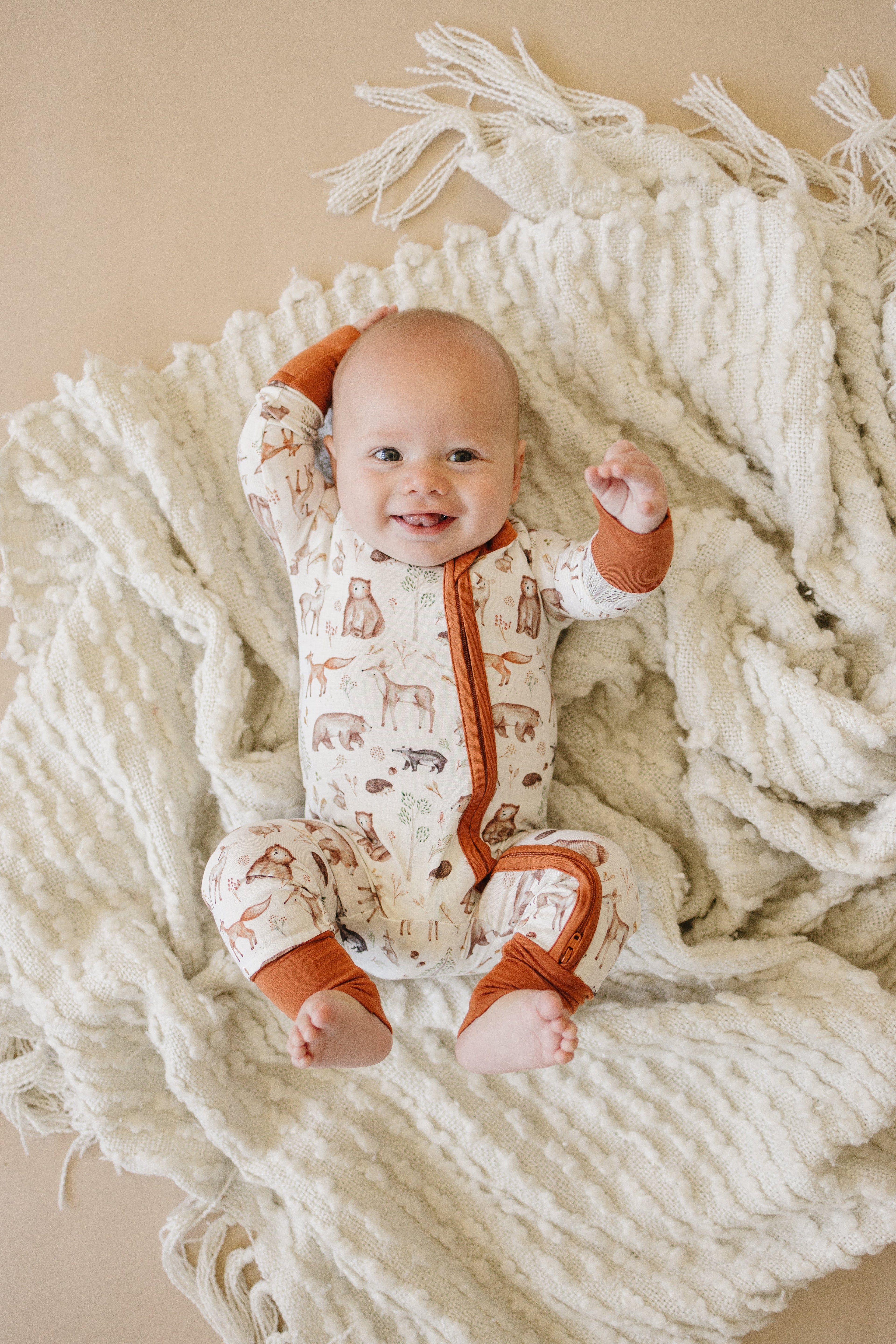 Forest Friends Bamboo Zippy Pajamas *18-24 months left