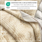 Floral Printed Cotton Quilt Set - Mendocino Collection