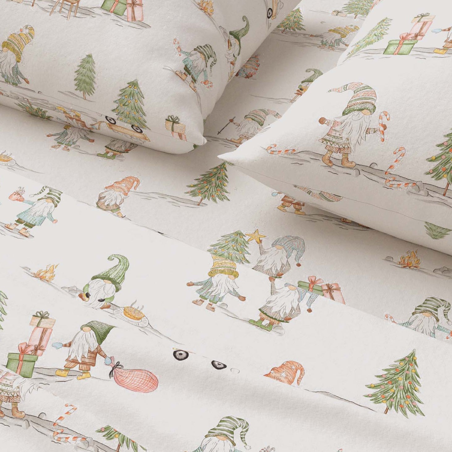 Turkish Cotton Flannel Sheet Set - Elevated Holiday Collection