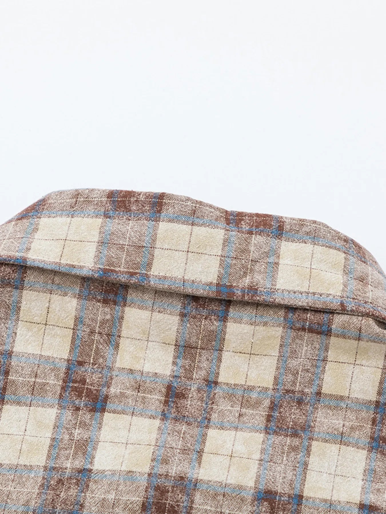 Men's Plaid Button Up Long Sleeve Shirt