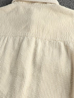 Men's Plus Size Button Up Corduroy Shirt