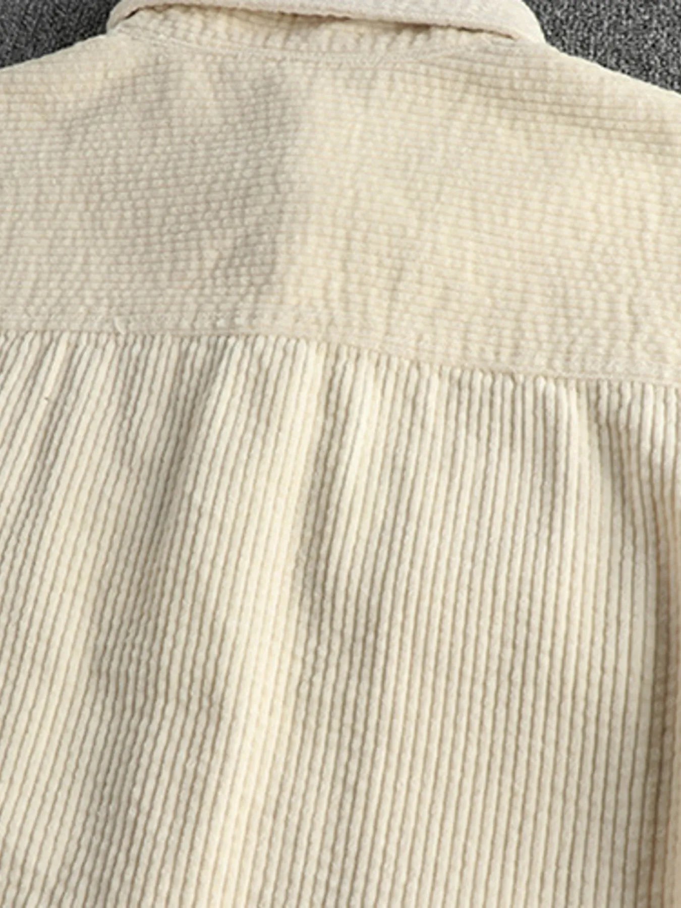 Men's Plus Size Button Up Corduroy Shirt