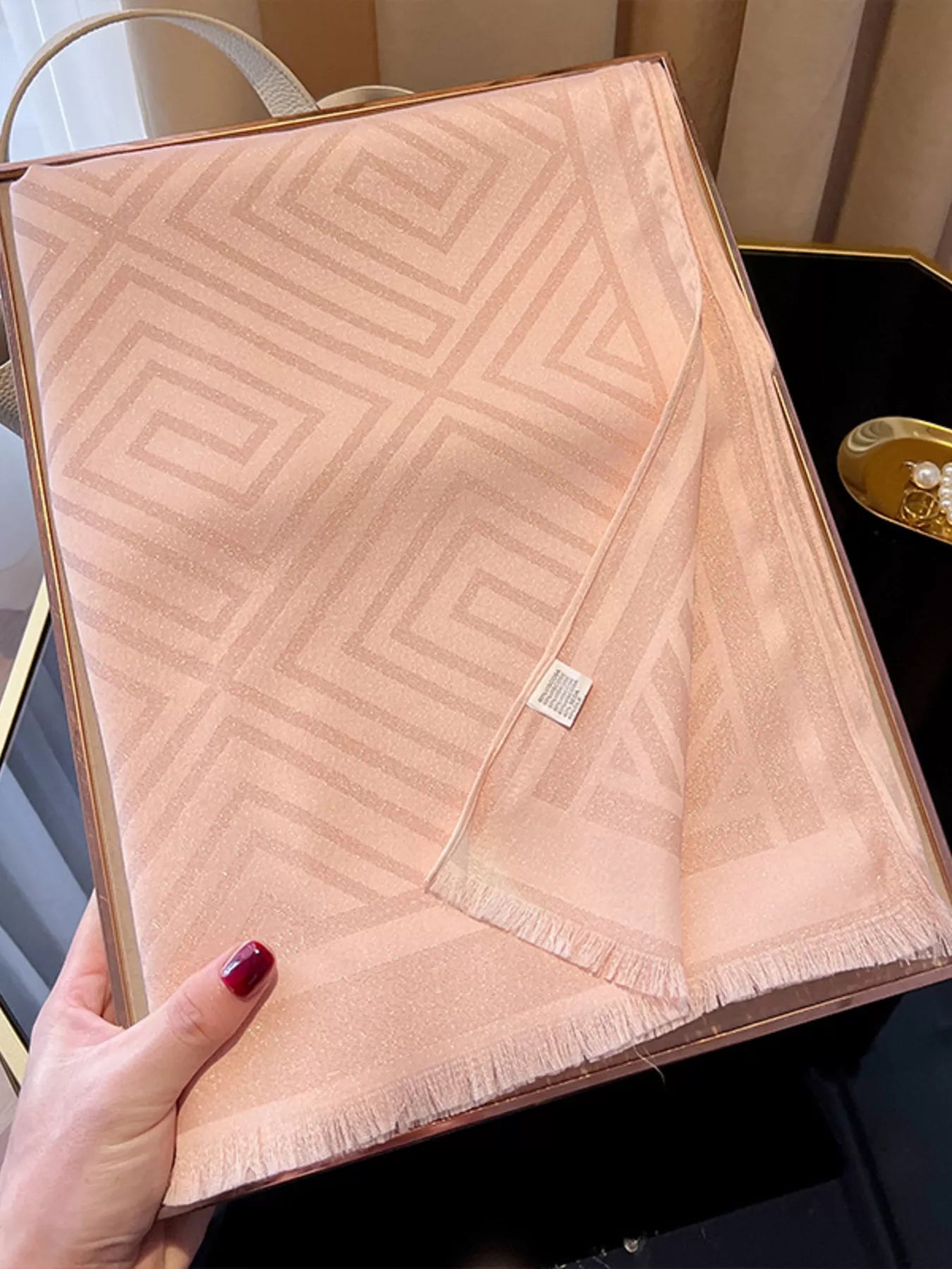 Raw Hem Lightweight Scarf