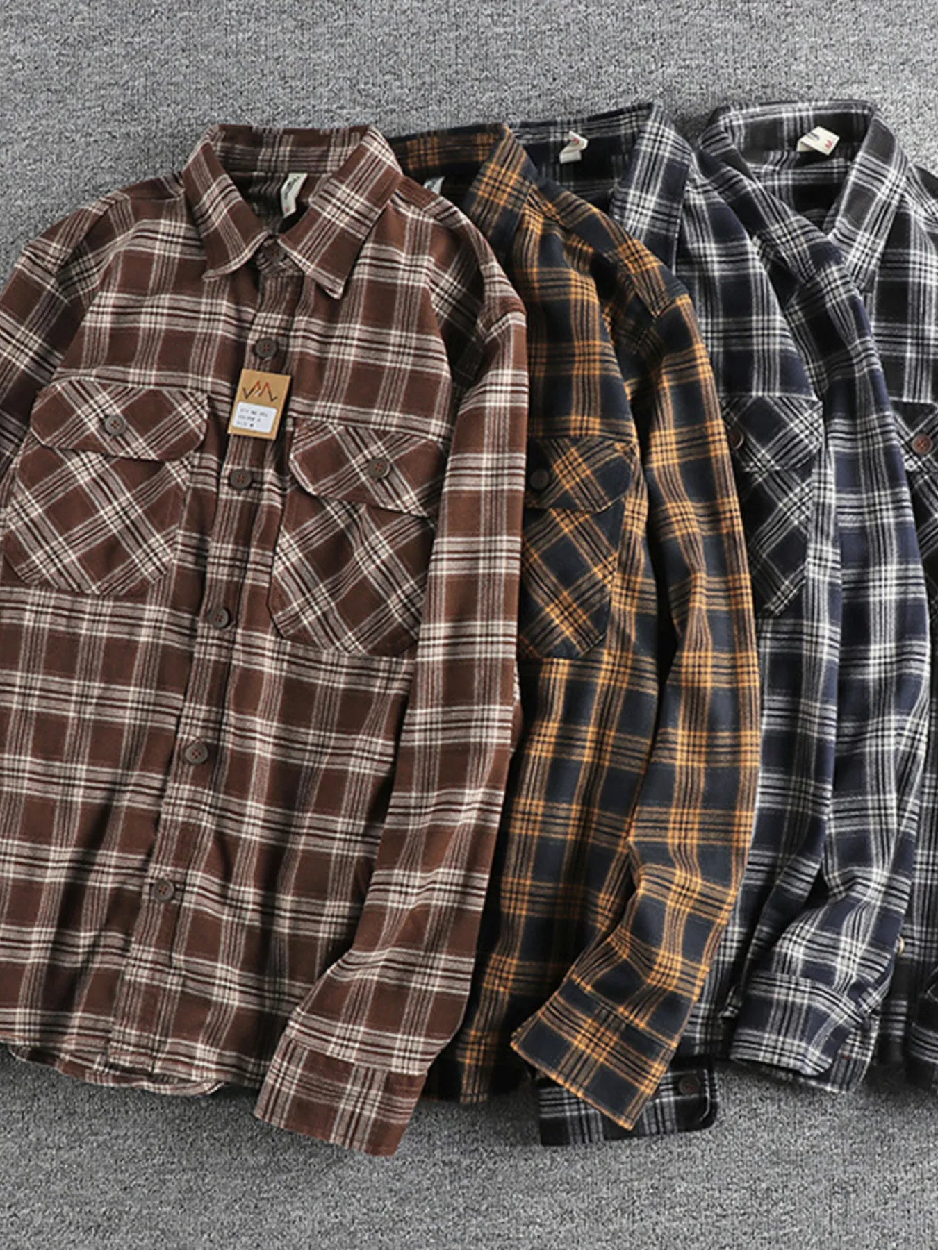Men's Plus Size Plaid Button Down Shirt