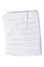 Cable Knit Blanket White One Size