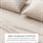 Turkish Cotton Flannel Sheet Set - Winter Floral Collection