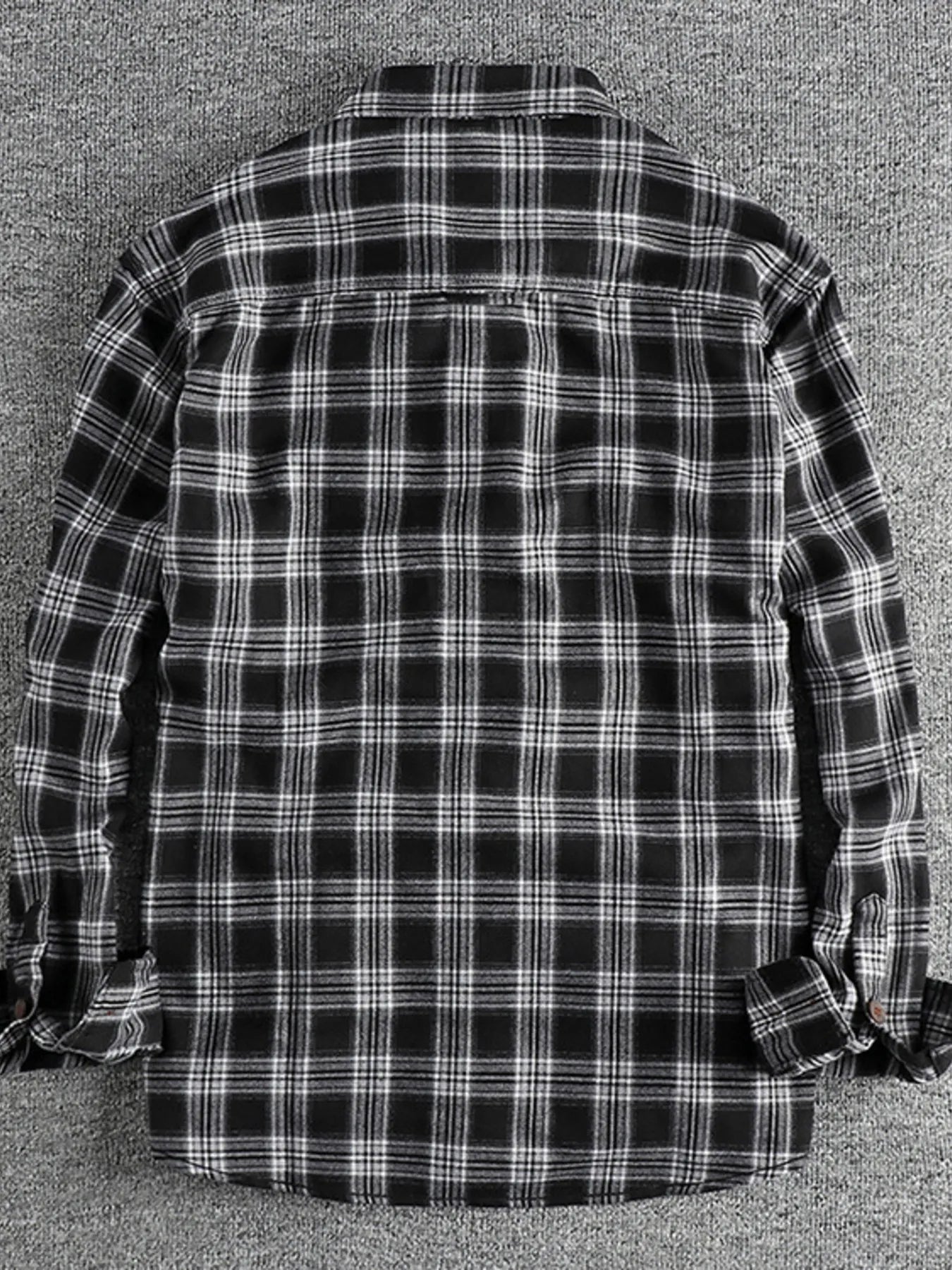 Men's Plus Size Plaid Button Down Shirt