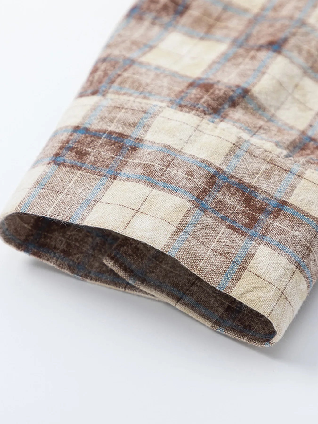 Men's Plaid Button Up Long Sleeve Shirt