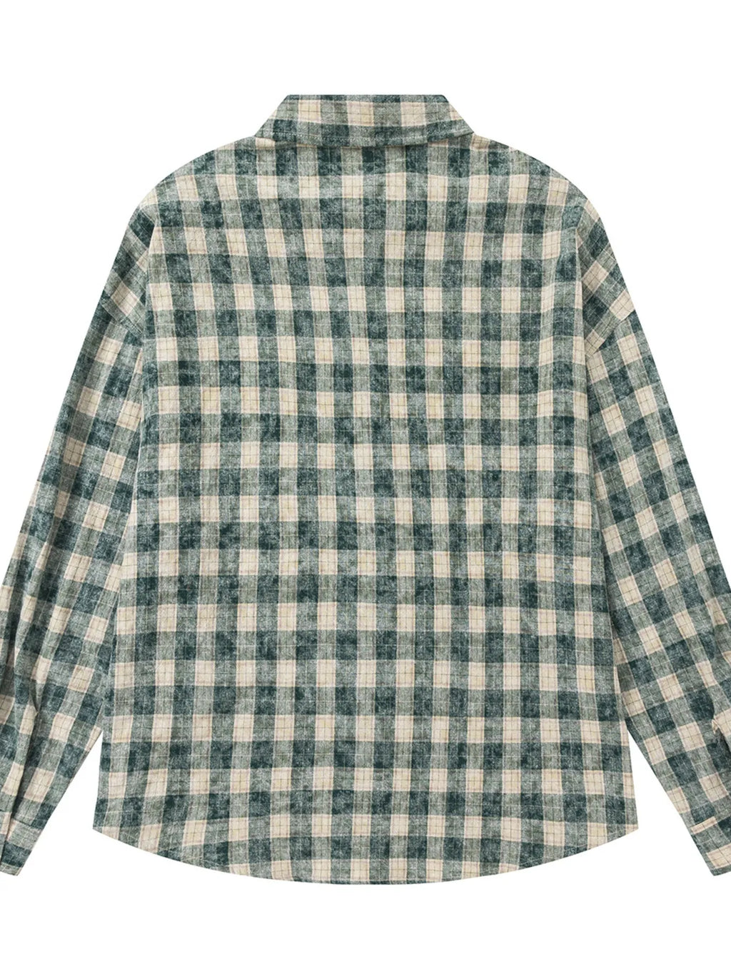 Men's Plaid Button Up Long Sleeve Shirt