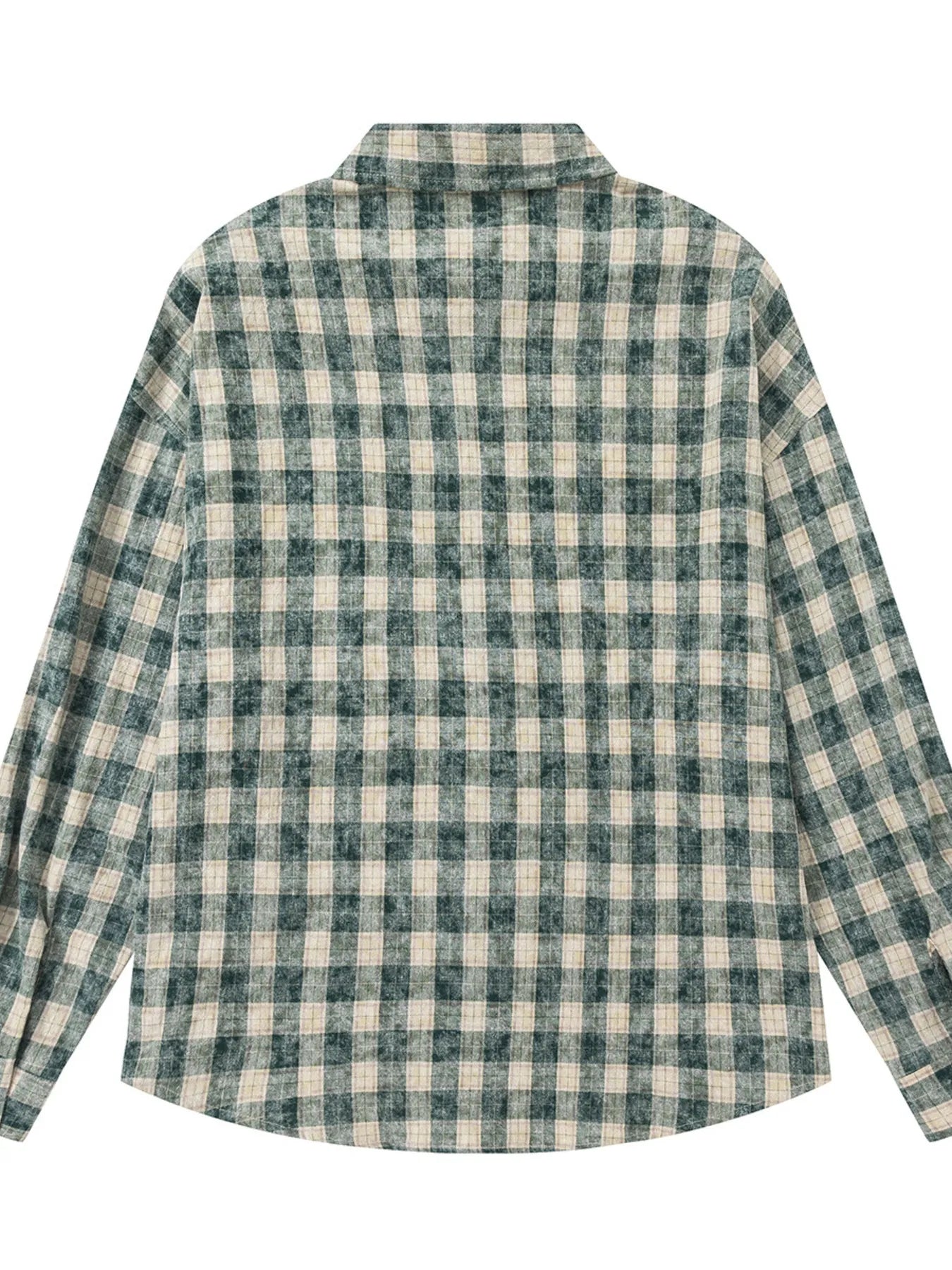 Men's Plaid Button Up Long Sleeve Shirt