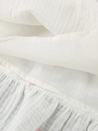 Heart Printed Off-Shoulder Ruffle Mini Dress