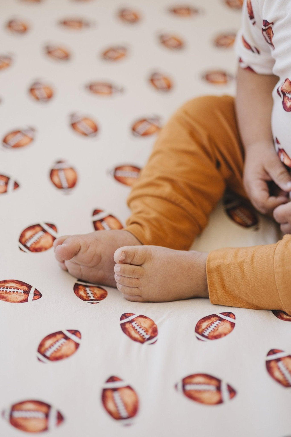 Football Print Bamboo Jogger Set *3-6m left