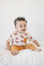 Football Print Bamboo Jogger Set *3-6m left