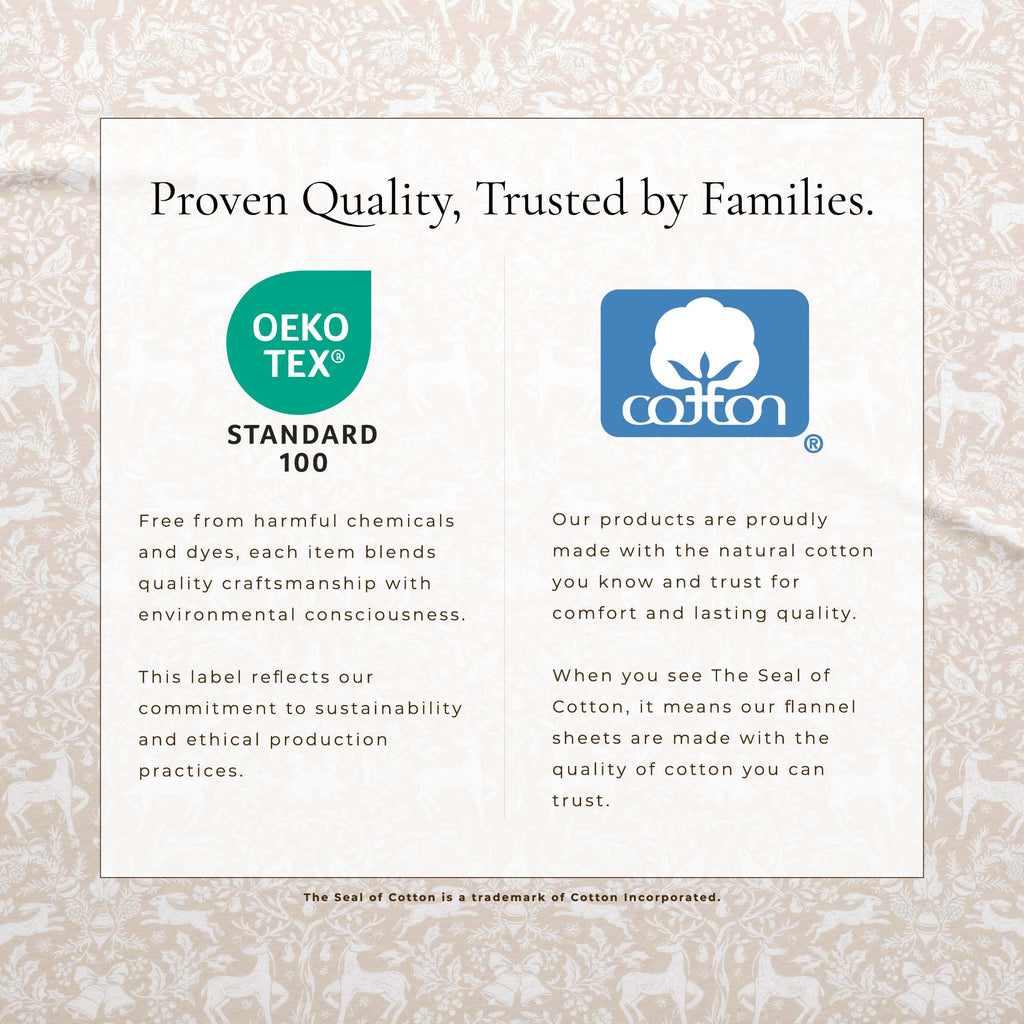 Turkish Cotton Flannel Sheet Set - Elevated Holiday Collection