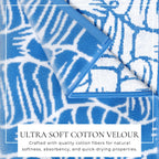 Oversized Retro Printed Beach Towel - St. Barts Collection