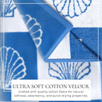 Oversized Retro Printed Beach Towel - St. Barts Collection
