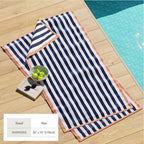 Oversized Striped Border Cabana Beach Towel - Santa Cruz