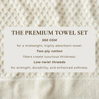 Cotton Diamond Waffle Weave Bath Towel Set - Grayson Collection