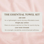 Cotton Terry Bath Towel Set - Cooper Collection
