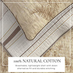 Floral Printed Cotton Quilt Set - Mendocino Collection