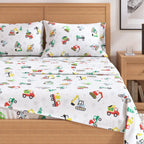 4-Piece Turkish Cotton Christmas Flannel Sheet - Whittaker Collection