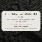 Cotton Diamond Waffle Weave Bath Towel Set - Grayson Collection